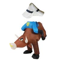 Pripučiamas Jaučio Kostiumas Suaugusiems Juokingas Pripučiamas Jaučio Jojiko Kostiumas Su Pripučiamuoju Helovino Cosplay vakarėliui Apsirengimo Žaislas