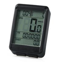 Belaidis dviračio spidometras Dviračio kompiuteris Atsparus lietui LCD ekranas Daugiafunkcis ciklo odometras žalia