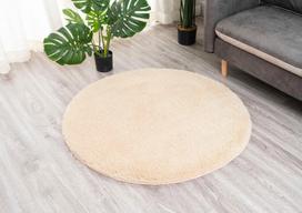 Alpaka Strado apvalus kilimas 180x180 - AlpaBeige