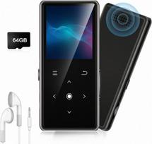 MP3 grotuvas 64GB MP3 grotuvas su „Bluetooth“ 5.2 ir FM radiju