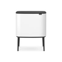 Brabantia šiukšliadėžė Bo Touch Bin, 3x11 l, balta