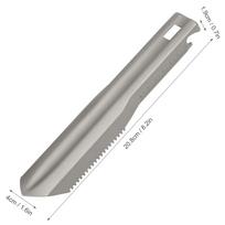 Ultralight Titanium Hand Shovel Multi Tool Backpacking Trowel with Carrying Pouch for Gardening Hiking Camping Digging