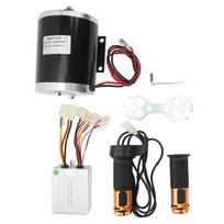 12V 500W Elektrinis variklis su 2500RPM Didelio greičio valdikliu, Akceleratoriaus rankena, Elektrinio dviračio konversijos rinkinys