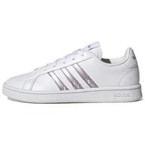 Adidas Grand Court Beyond moteriški sportbačiai, balti, matiniai, violetiniai, metaliniai, GW9247 37⅓
