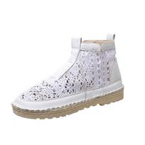 Hot Selling 2025 New Comfort Fashion Women's Breathable Mesh Summer Shoes Lace Walking Shallow New Solid Non Slip Casual Shoes 35