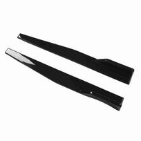2Pcs Side Skirt Spoiler Left Right 860mm Glossy Black Reduce Air Resistance ABS Scratch Resistant Universal for Cars