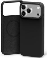 iPhone 17 Pro Max dėklas Mercury Pure MagSafe Silicon Case juodas
