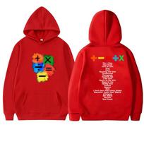 New in Ed Sheeran Butterfly Tour 2025 Double Sided printed Hoodie Men women harajuku fashion pullovers Unisex Fleece Sweatshirt M black