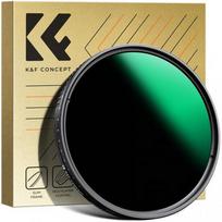 K&F Concept 67MM, ND3-1000, ultra-thin variable ND, Waterproof, Green Coated