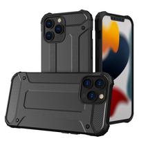 Hibridinė Armoro Apsaugos Korpusas Patvarus Krovimas iPhone 13 Pro juodas