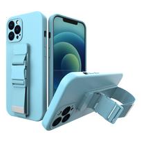 Virvės dėklas su grandinės pažaisti - iPhone 12 Pro Max mėlynas