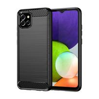 Anglies pluošto fleksibilus dėklas Samsung A03S EU (166.5) juodas