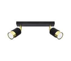 Sollux SL.1070 - Akcentinis šviestuvas NERO 2xGU10/40W/230V juodas/aukso