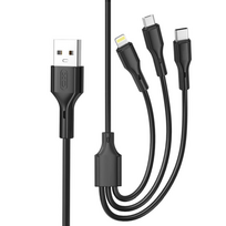 XO NB230 3in1 (Micro USB Lightning Type-C) 1m