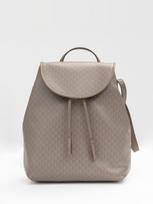 CALVIN KLEIN Moteriška kuprinė, EMBLEM AOP FLAP BACKPACK