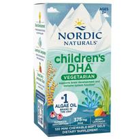 Nordic Naturals Vaikų DHA Vegetarian, Mėlynės – 120 mini kapsulės