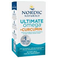 Nordic Naturals Ultimate Omega + Curcumin – 60 kapsulių
