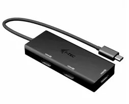 USB-C prijungimo stotelė Trigubas 4K HDMI vaizdo adapteris Power Delivery 100W