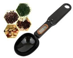 Virtuvinės svarstyklės LIVMAN QJ-608 - skaitmeninės virtuvės svarstyklės matavimo šaukšto formos, kurių talpa iki 500g, skirtos įvairiems ingredientams sverti
