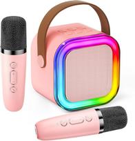 Karaoke Rinkinys su Nešiojama Bluetooth Kolonėle ir Mikrofonais