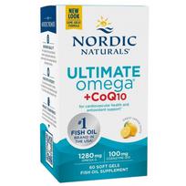 Nordic Naturals Ultimate Omega + CoQ10, Citrina – 120 kapsulių