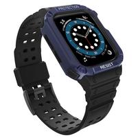 Apsauginis diržas Apple Watch 42/44/45mm - Juodas, Mėlynas