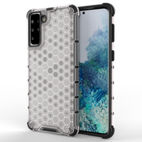 Medinio korpuso armuotas dangtelis su geliu rėmu Samsung Galaxy S22 + (S22 Plus) skaidrus