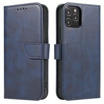 Magnet Case elegantiška dėklas su atvartu ir stovėjimo funkcija Samsung Galaxy A03s (166.5) mėlyna