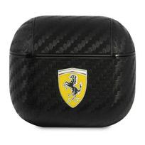 Ferrari FESA3CABK AirPods 3 dėklas juodas/juodas On Track PU Anglies