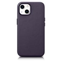 iCarer odinis dėklas iPhone 14 Plus tamsiai violetinės spalvos (suderinamas su MagSafe)