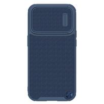 Nillkin tekstūruotas S dėklas iPhone 14 Pro, armuotas dėklas su kamerų dangteliu, mėlynas