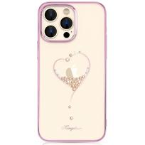 Silikoninis dėklas su Swarovski kristalais Kingxbar Wish serija iPhone 14 Plus - rožinis
