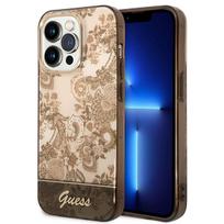 Guess GUHCP14LHGPLHC iPhone 14 Pro 6.1" okerinis kietasis dėklas Porceliano Kolekcija