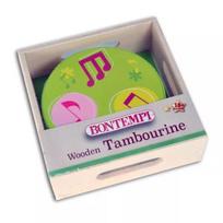 Bontempi: Medinis tamburinas su 6 cimbalom - 4 cm, įvairūs modeliai