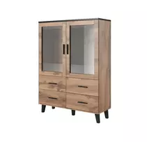 Cabinet LOTTA 120 2DSZ4S wotan oak/ black