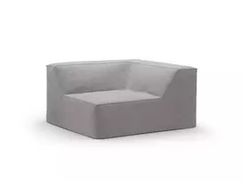 Corner Modul, "Jodie", 1 Seat, 102x102x70, Warm grey