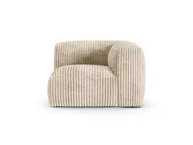 Modul Armless, "Martina", 1 Seat, 120x120x75, Light Beige