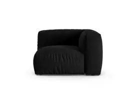 Modul Armless, "Martina", 1 Seat, 120x120x75, Black