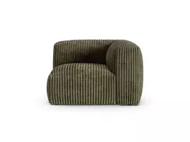 Modul Armless, "Martina", 1 Seat, 120x120x75, Moss Green