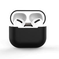 AirPods 2 / AirPods 1 silikoninė minkšta dėklas ausinėms juodas (Dėklas C)