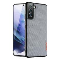 Dux Ducis Fino dėklas, pagamintas iš nailono medžiagos, Samsung Galaxy S22 + (S22 Plus) mėlynas