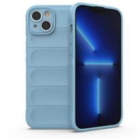 Magijos apsaugos dėklas iPhone 14 Plus lanksčiam armuotam dėklui šviesiai mėlyna