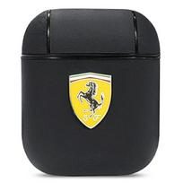 Ferrari FESA2LEBK AirPods dėklas juodas/juodas On Track oda