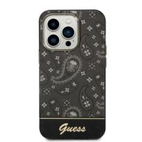 Guess Bandana Paisley iPhone 14 Pro 6.1" dėklas - Juodas