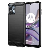 Anglies dėklas Motorola Moto G13 lanksčiai silikoninis anglies dangtis juodas