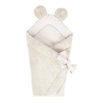 Smėlio spalvos iš kordinio velveto kūdikio vystyklas 35x65 cm – Meowbaby