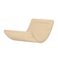 Natūralios spalvos iš pušies masyvo balansinė lenta 80x30x18 cm Montessori – Meowbaby