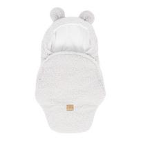 Dramblio kaulo spalvos iš sherpa vilnos kūdikio vystyklas 45x80 cm – Meowbaby