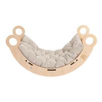 Smėlio spalvos/natūralios spalvos iš pušies masyvo supamoji lenta 39x75x38 cm Montessori – Meowbaby