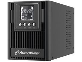 PowerWalker UPS Online 1000VA with 3 French Outlets, USB/RS-232 and LC connectivity